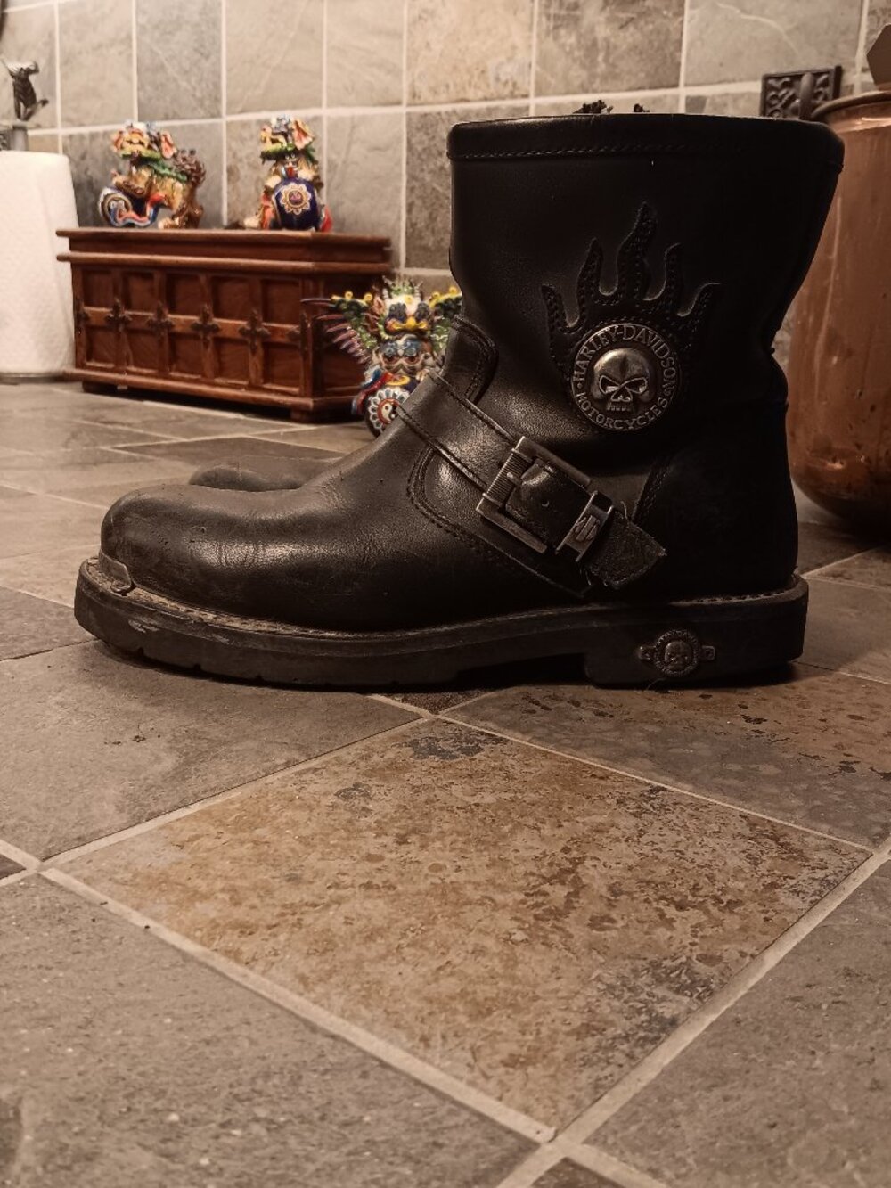 Mens Harley Davidson riding boots 11